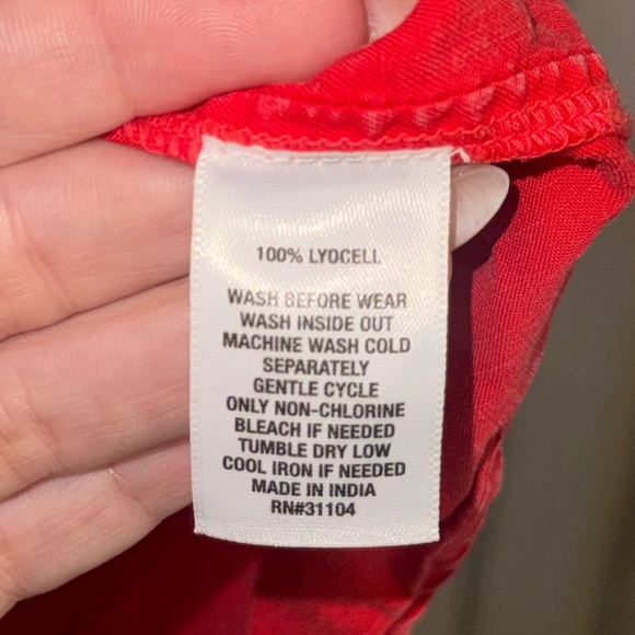 Red Button Down Dress by Wonderly - Picture 5 of 6